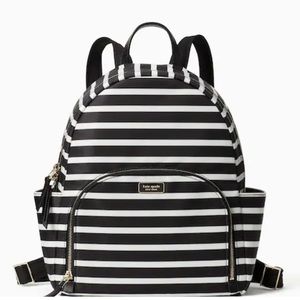 KATE SPADE - Dawn Sailing Stripe Backpack Black
